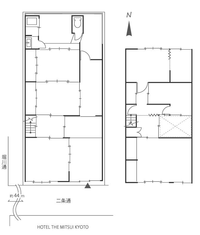 二条城近くの京町家