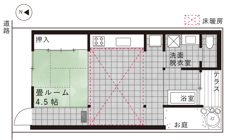 湯庭のある京町家