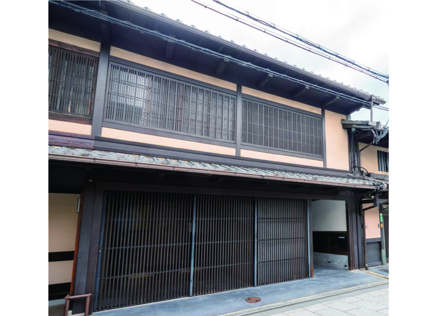 浄福寺通に面す、事業用の京町家